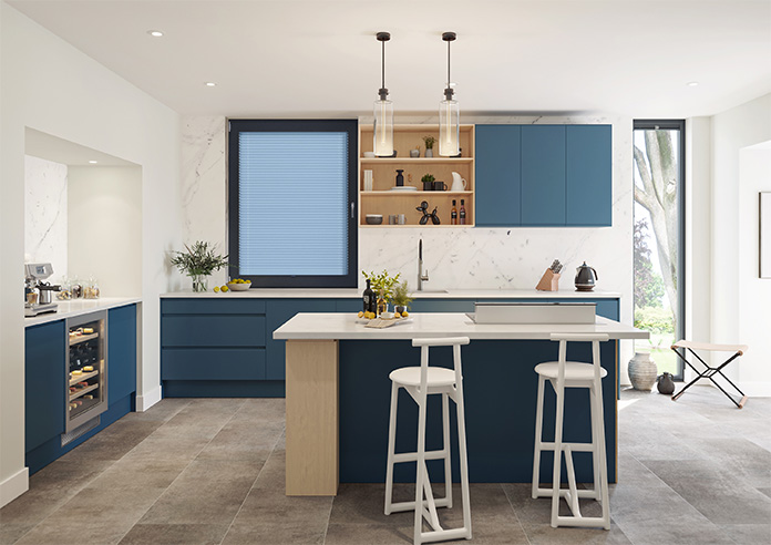 Solaris, Cornflower - Stick Fit Pleated Blind - Image 9